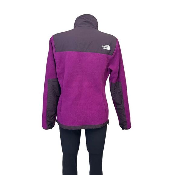 The North Face Women's Full Zip Fleece Jacket, Pink Purple colorblock size small - Picture 3 of 9